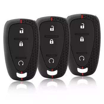 Для Chevrolet Cruze Malibu Spark Sonic Impala Equinox Volt Trax Traverse Camaro чехол для пульта дистанционного управления с силиконовым чехлом для автомобильного ключа чёрный