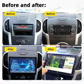 для Chevrolet S10 Isuzu DMAX D-Max 2014 - 2018 GPS-навигация стерео мультимедийный проигрыватель Autoradio Carplay 2 Din Android Car Radio Quad Core
