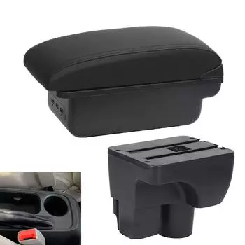 Для Chevrolet Sail 3 Для Chevrolet Sail III автомобильный подлокотник, детали для модернизации, аксессуары, детали интерьера, пепельница, зарядка через USB чёрный