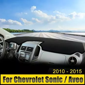 Для Chevrolet Sonic Aveo 2010 2011 2012 2013 2014 2015 2016 крышка приборной панели автомобиля, защита от света, солнцезащитный козырек, коврики с защитой от ультрафиолета