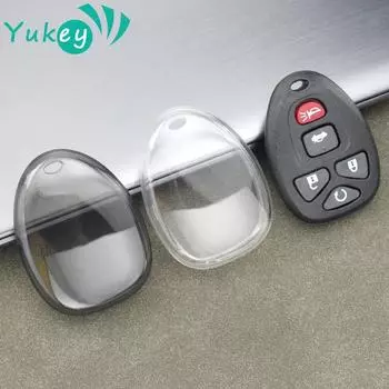 Для Chevrolet Tahoe Yukon Suburban для GMC для Cadillac для Buick 5 6 кнопок прозрачный чехол для ключа автомобиля чехол для ключей набор в виде ракушки чёрный