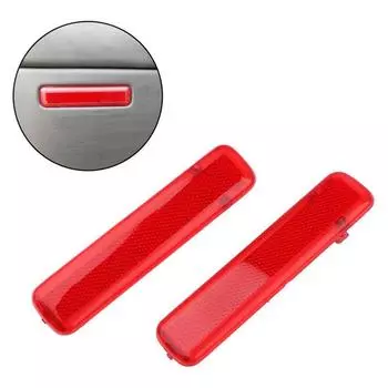Для Chevy GMC Левый и Правый Задний Внутренний Дверной Катафот Комплект Красный 15183155, 15183156