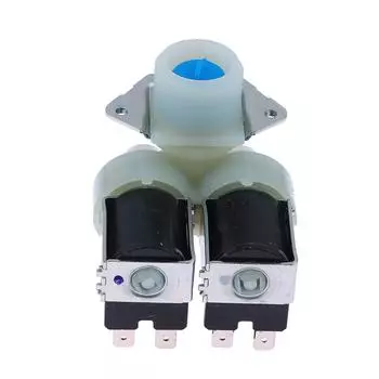 Для цилиндрической стиральной машины Fps180A Ac220V-240V Барабанная стиральная машина Впускной водяной клапан с двумя головками Впускной магнитный клапан