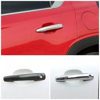 Для Citroen C3 C5 C6 Углеродное волокно Цвет Украшения Изменить Установить Хром Дверная Ручка Крышка Отделка Защитная Наклейка