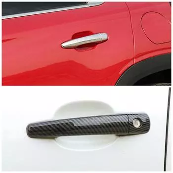 Для Citroen C4 2004-2010 C4 Grand Picasso Carbon Fiber Color Modify Refit Chrome Door Handle Cover Trim Protection Sticker