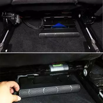 Для Citroen C5 Aircross 2018 2019 2020 Под сиденьем Пол Задний обогреватель кондиционера Воздуховод Вентиляционная крышка Решетка Выходная крышка Отделка чёрный