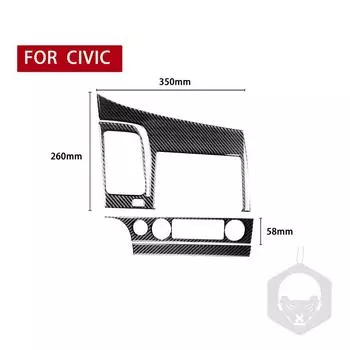 Для Civic 8 Gen 2006-2011 Автомобильная центральная панель управления и навигации