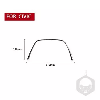 для Civic 8 Gen 2006-2011 Автомобильный спидометр верхняя часть чёрный