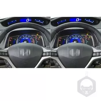 для Civic 8 Gen 2006-2011 Автомобильный спидометр верхняя часть чёрный