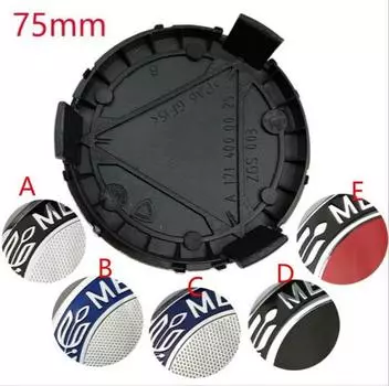 Для CLA CLS A1714000025 автозапчасти 4 шт. 75 мм 3-контактный темно-синий полностью черный центральная крышка колеса B