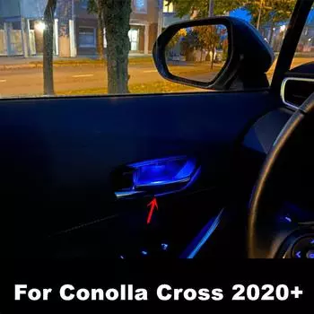 Для Corolla 2019 2020 4 шт./лот, внутренняя дверная ручка автомобиля, атмосфера, светодиодный светильник