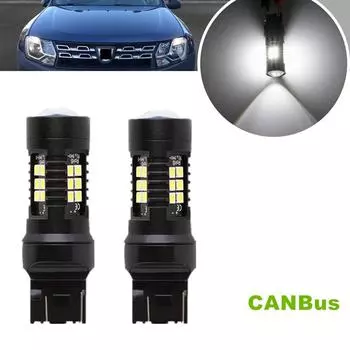 Для Dacia Duster HS I Logan L52/K52 Mk2 MCV 2 шт./лот CANBus без ошибок без вспышки 21SMD светодиодные передние DRL дневные ходовые огни