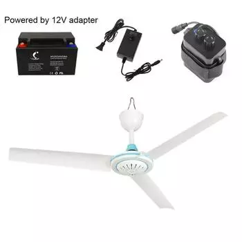 для DC 12V 27.5 до 47.2 дюймов Потолочный вентилятор для столовой гостиной дома спальни