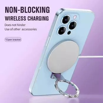 Для держателя MagSafe с магнитным кольцом, многоугольная клейкая стойка, магнитная подставка для пальцев, складной держатель для автомобильного телефона, подставка белый