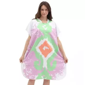 Для девочек быстросохнущий плащ-накидка пляжное полотенце удобный сменный халат для дайвинга плавание весеннее впитывающее носимое банное полотенце 80*100*35cm
