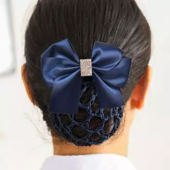 Для девочек Медсестра Большой бант Конский хвост Заколка заколки для волос Чехол Сетка Женщины Весенние зажимы Корейский пучок Снуд