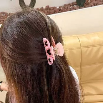 Для девочек зажим для волос в виде крабов корейский держатель для хвоста ацетатная заколка для волос акула зажим для волос женские когти фиолетовый