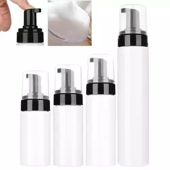 Для дезинфицирующего средства Жидкость для стирки Многоразовые бутылки Бутылки с пеной Бутылки для прессования Распылитель 100ml белый