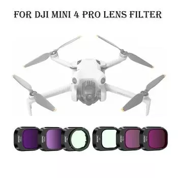 Для DJI Mini 4 Pro Фильтр УФ-защита линз CPL Поляризация ND8 ND16 ND32 ND64 Снижение освещенности Mini 4 Pro Drone Фильтр УФ-объектива