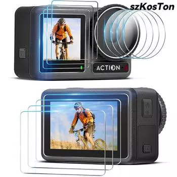 Для DJI Osmo Action 4 закаленное стекло передняя задняя защитная пленка для объектива Защитная пленка для DJI Osmo Action 4 Аксессуары Universal