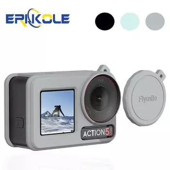 Для DJI Osmo Action 5 Pro силиконовый защитный чехол и защитные пленки и крышка объектива для DJI Action 3 4 5 Pro Аксессуары for Action 5 Pro