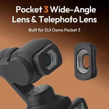 Для DJI Osmo Pocket 3 широкоугольный телеобъектив для DJI Pocket3 магнитное крепление для фотографий быстросъемный аксессуар