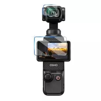 Для DJI OSMO Pocket 3 STARTRC 2 шт. 2 в 1 защитная пленка для объектива из закаленного стекла + пленка для экрана (прозрачный) прозрачный