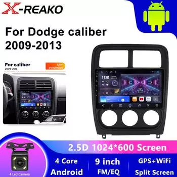 Для Dodge Caliber PM 2009 2010 2011 2012 2013 Android 13 Автомобильное радио Мультимедиа Навигация Беспроводной Carplay Сенсорный экран Стерео 4 core 1GB+32GB carplay