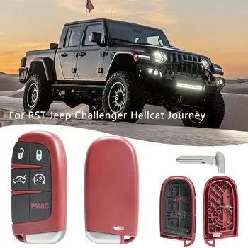 для Dodge Challenger Charger Durango для Chrysler 300 Jeep SRT 2009-2024 чехол для автомобильного ключа с автокнопками Q5C6