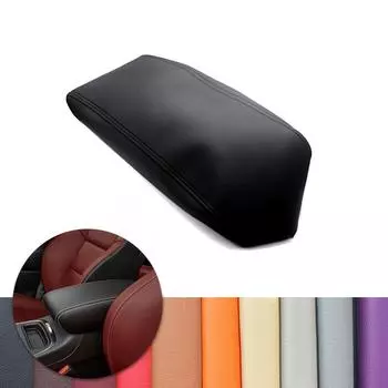 Для Dodge Durango 2011 2012 2013 2014 2015 2016 2017 салон автомобиля центральная консоль подлокотник коробка кожаный чехол из микрофибры чёрный