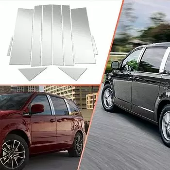 Для Dodge Grand Caravan 2008-2020/CHRYSLER Town&Country 2008-2016 стойки автомобиля, обшивка двери, окна, наклейки, Стайлинг
