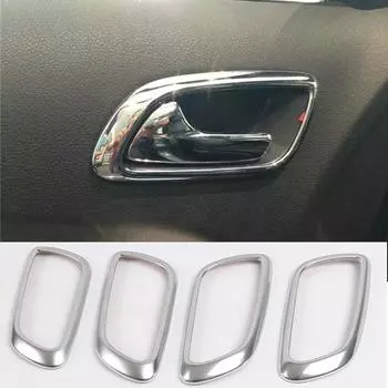 Для Dodge Journey JUCV Fiat Freemont аксессуары часть 2011 ~ 2018 4 шт./лот салон автомобиля дверная ручка чаша панели наклейки