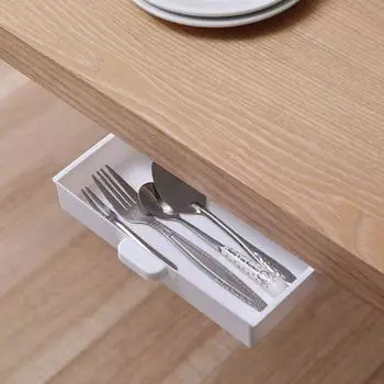 Для домашнего офиса, экономия места, самоклеящийся органайзер для макияжа, держатель для ручек, коробка для хранения чёрный