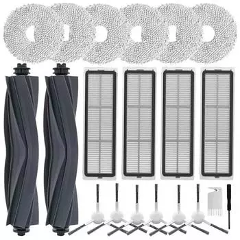 Для Dreame L10s Ultra/L10s Pro/L10 Ultra Для Xiaomi X10+ Пылесос Основные боковые щетки Фильтры HEPA Салфетка для швабры