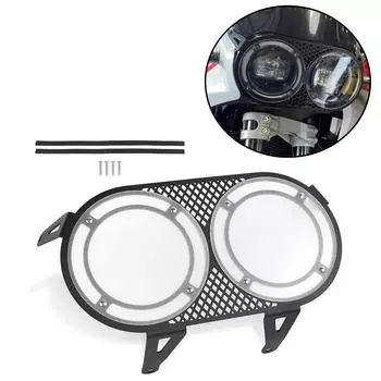 Для Ducati DesertX Desert-X Desert X 2025 2025 2025 Защита фары мотоцикла Решетка фары Защита фары чёрный