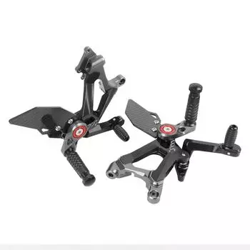 Для Ducati PANIGALE V4S V4 V4R Streetfighter V4 2018-2025 мотоцикл CNC и карбоновый гоночный задний комплект подножек подставка для ног задний комплект