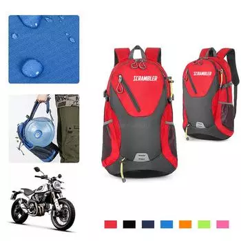 Для Ducati Scrambler 400 800 1100 2014-2019 мотоциклетный дорожный рюкзак для езды на велосипеде багажная сумка большой емкости для путешествий чёрный