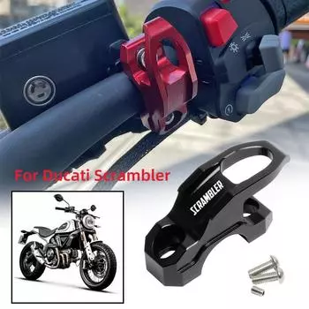 Для Ducati Scrambler 400 800 1100 2014-2019 мотоцикла CNC главный тормозной цилиндр кронштейн сумка багажный зажим держатель крючок для шлема оранжевый