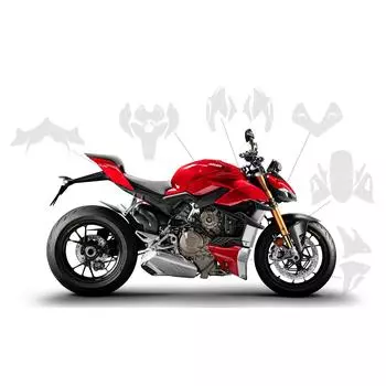 Для DUCATI Streetfighter V4 V4S защита обтекателя ТПУ подходит для Streetfighter V4 Защитная пленка для краски Полная защита краски прозрачный