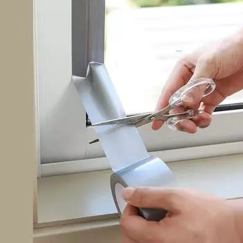 Для дверного упора 5M Лента Устранитель сквозняков Сильная вязкость Защита от ветра Плотно прилегает к зазору Защита от дождя белый
