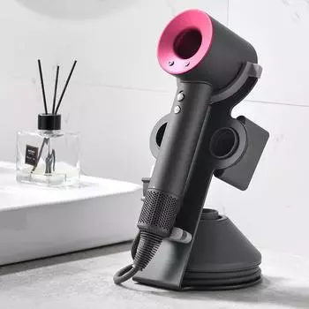 Для Dyson металлическая подставка органайзер для ванной комнаты держатель для фена с супер магнитной полкой для хранения без перфорации портативный кронштейн серый
