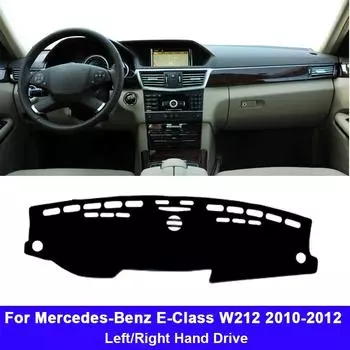Для E-Class W212 2010 2011 2012 Автомобильная крышка приборной панели DashMat Защитная накидка E-Klasse E200 E250 E300 E220d AMG синий
