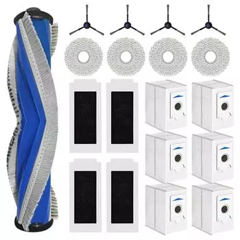 Для ECOVACS DEEBOT T30S/T30S Combo Robot Vacuum Основная боковая щетка Насадки для швабры Фильтр Hepa Пылесборники Аксессуары CHINA