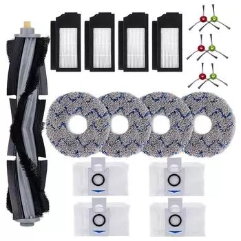 Для ECOVACS DEEBOT X1 Omni Turbo T10 T20 Omni T20/T20 Max/T20 Prorobot Vacuum Cleaner Основная боковая щетка Фильтр Мешки для швабры Запчасти