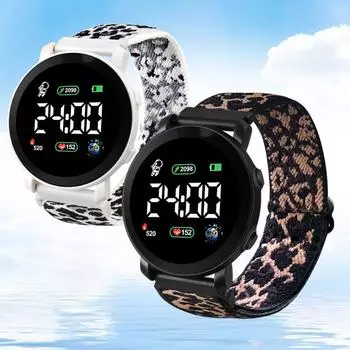 Для ежедневного ношения SmartwatchDigital Student Round Square Women Shock Sports Smart Electronic Watch For Boy Elastic Strip Countdown Astronaut Unique