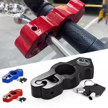 Для FB Mondial Flat Track HPS 125 300 Hipster Imola SMT SMX 125 Motor Grip Brake Lock Anti Theft Security Safety Handbar Lock синий
