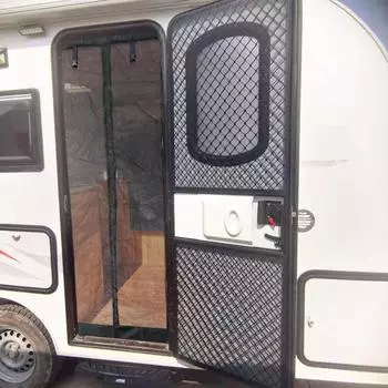 Для Fiamma Caravan Входная дверь Москитная сетка Для Автодома Караван Насекомые Клопы 140*80cm чёрный