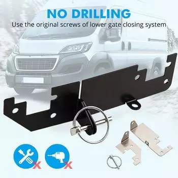 Для Fiat Ducato H1 H2 Замок задней двери Противоугонная защита замка задней двери автомобиля Для реле перемычки Boxer X250 X290 Кемпер на крыше M6Y5 серебряный