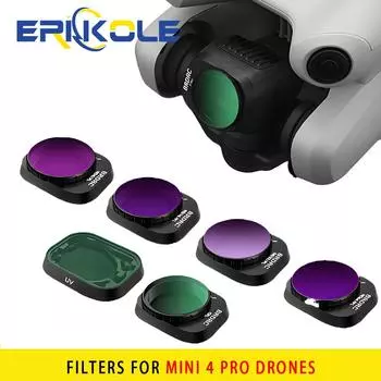 Для фильтров Dji Mini 4 Pro, набор фильтров NDPL с многослойным покрытием для аксессуаров для дрона DJI Mini 4 Pro, фильтр UV ND Adjustable CPL Lens