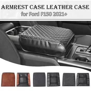 Для For/d F/150 2021+ Подлокотник для центральной консоли, подушка, кожаный защитный чехол A